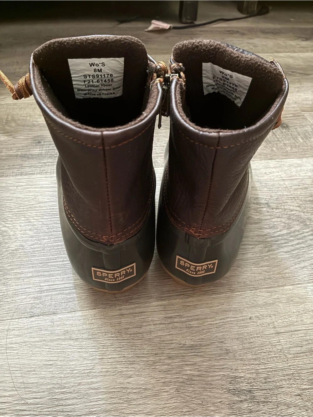 Sperry Women’s Dark Brown Duck Boots